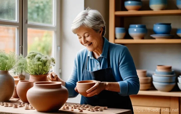 노인 자존감 향상 - **A Vibrant Act of Rediscovery:** A beaming, active woman in her late 70s, with a stylish short hair...