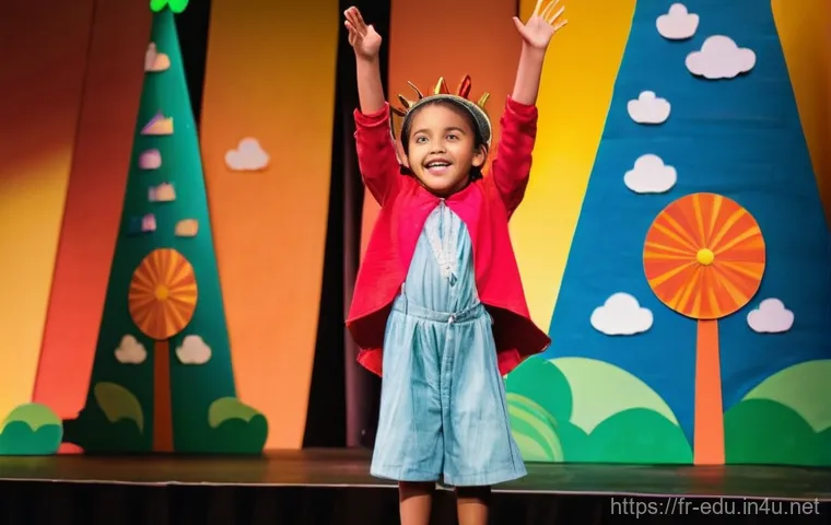 아동 드라마 수업 - **Prompt 1: The Transformation of a Young Performer**
    "A heartwarming, vivid scene depicting a y...
